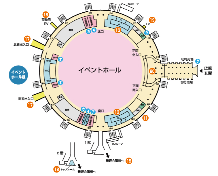 イベントホール図面
